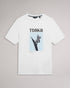 AIRIE-Tops-SS Regular Printed T-Shirt- Ted Baker Romania